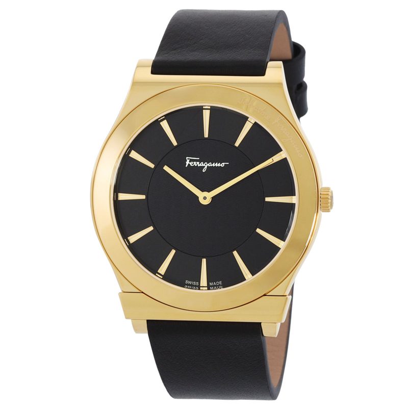 1898 Slim Quartz Black Dial Mens Watch SFPE00219