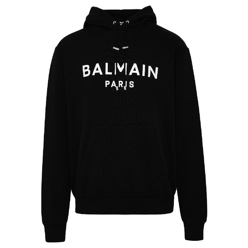 Logo Printed Cotton Hoodie