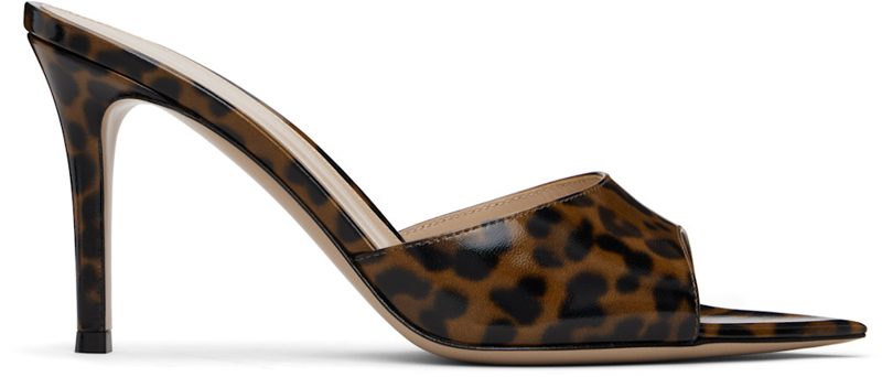 Brown Elle 85 Heeled Sandals 261090F125017