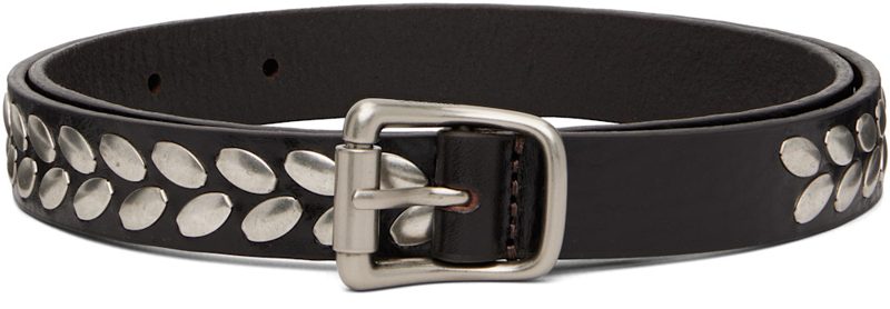 Brown Almond Stud 20 belt 261646M131003