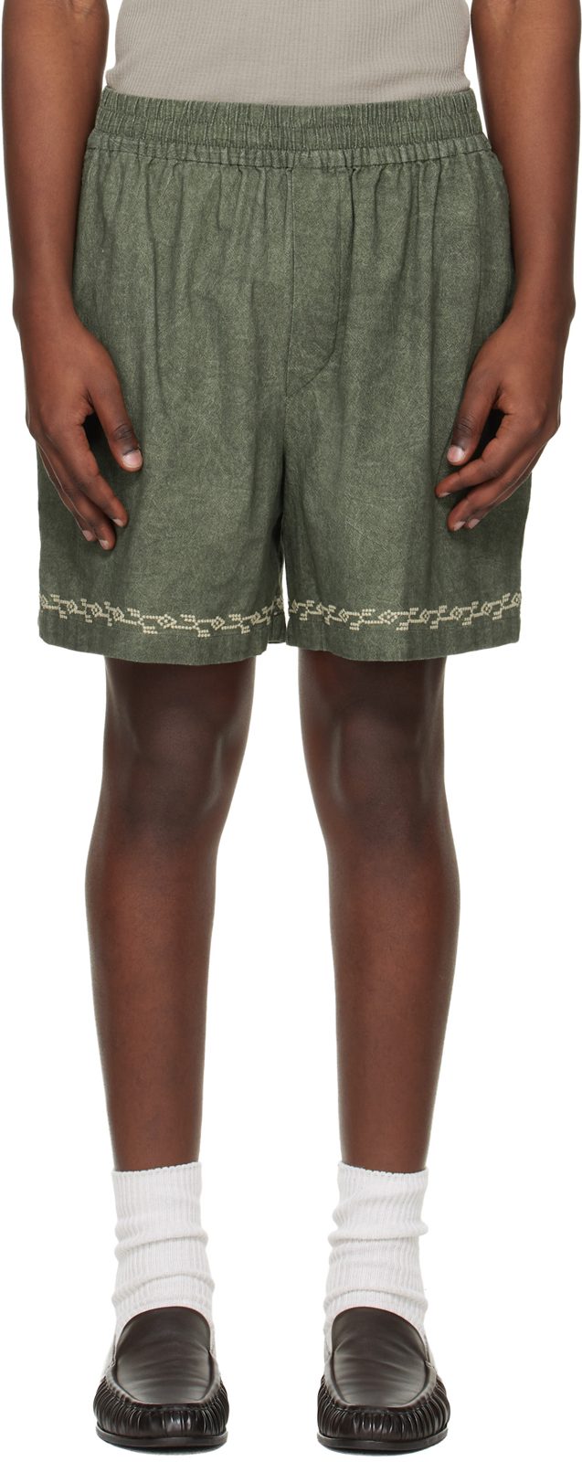 Green Zilan Shorts 261600M193007