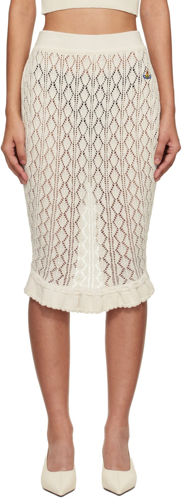 오프화이트 Ella Midi Skirt 261314F090017