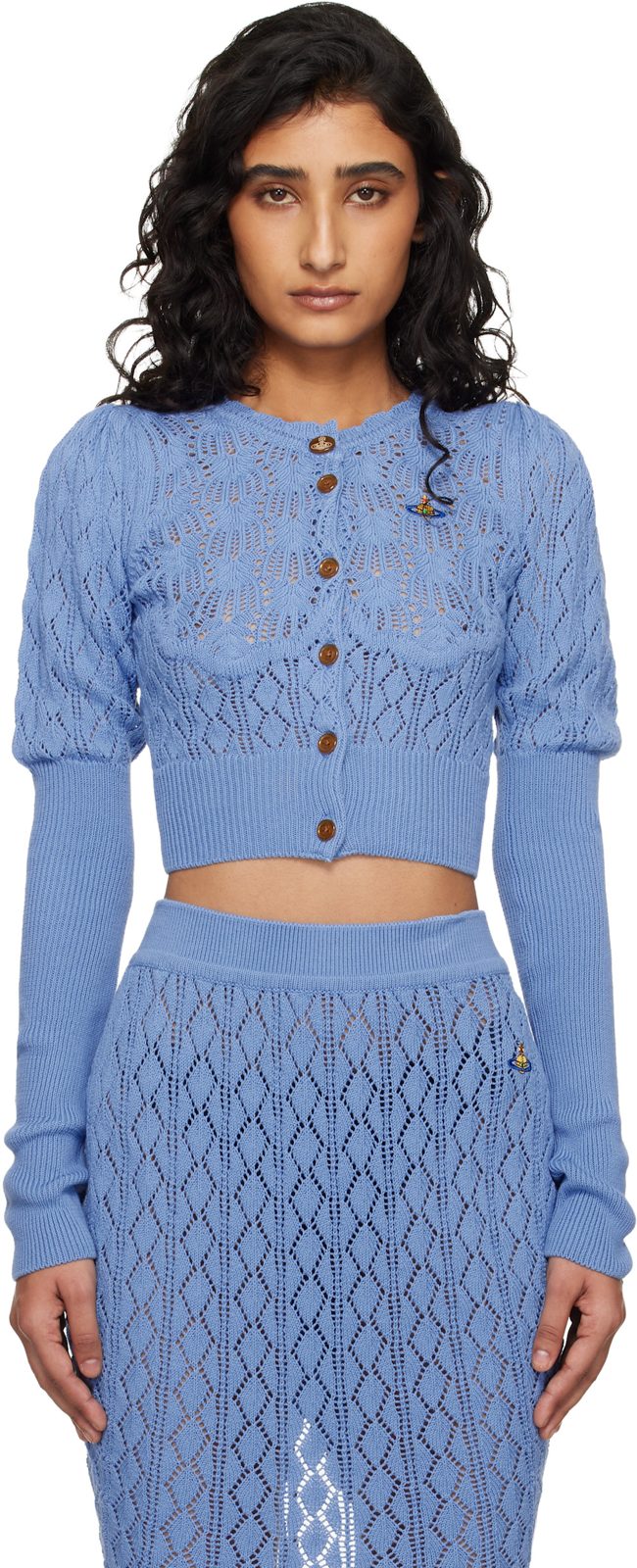 Blue Ella Cardigan 261314F095017