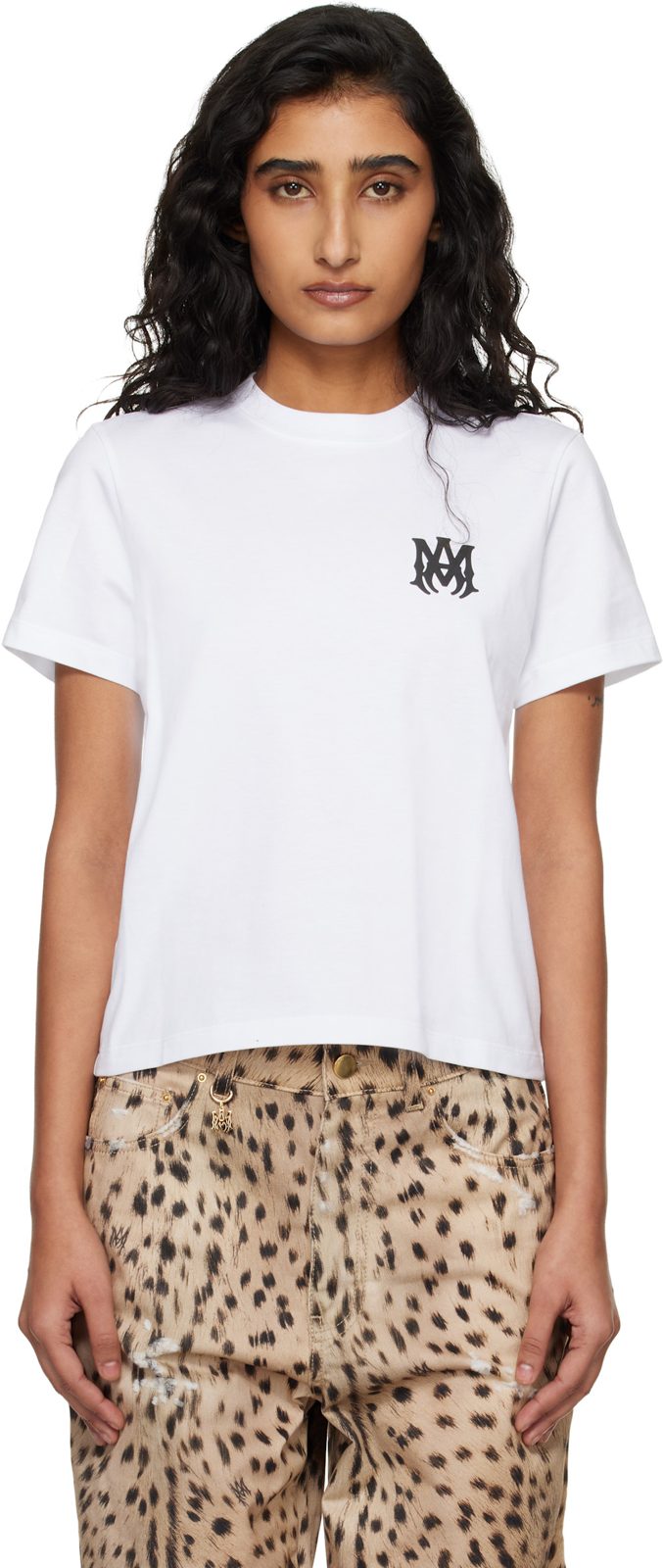 White MA Core Logo T-shirt 261886F110015