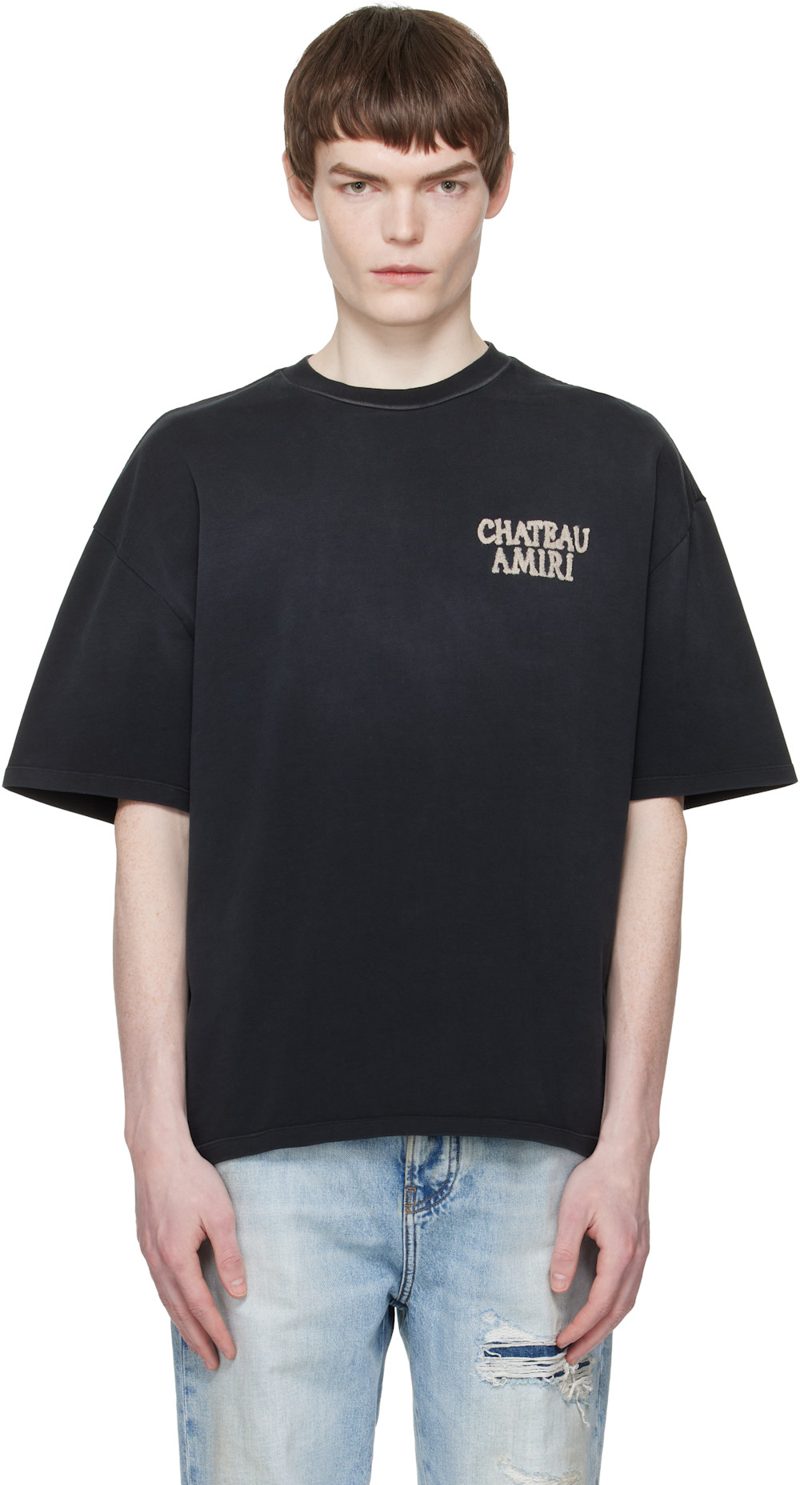 Black Chateau [아미리] Oversized T-shirt 261886M213090