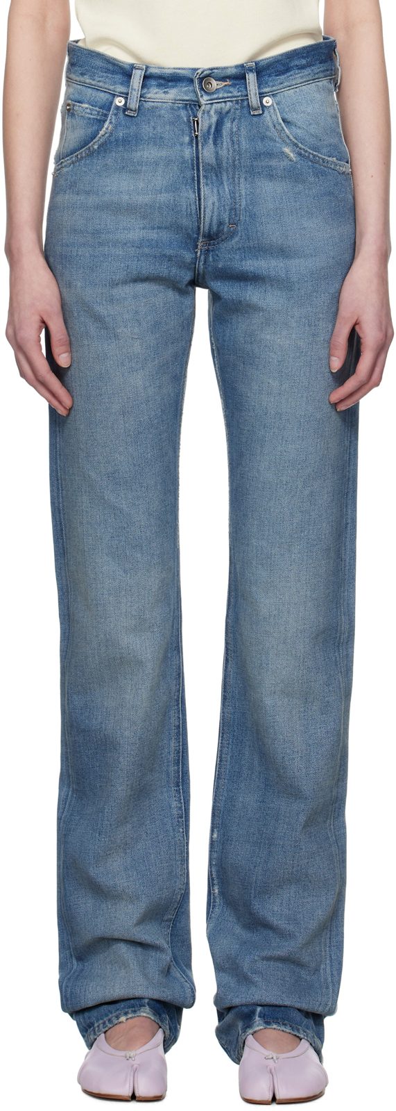 Blue 5 Pockets Jeans 251168F069001
