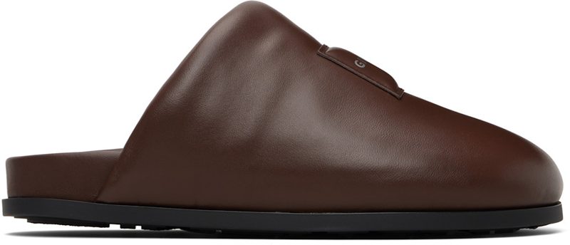 Brown Puffy Mule Slip-on Loafers 261278M231001