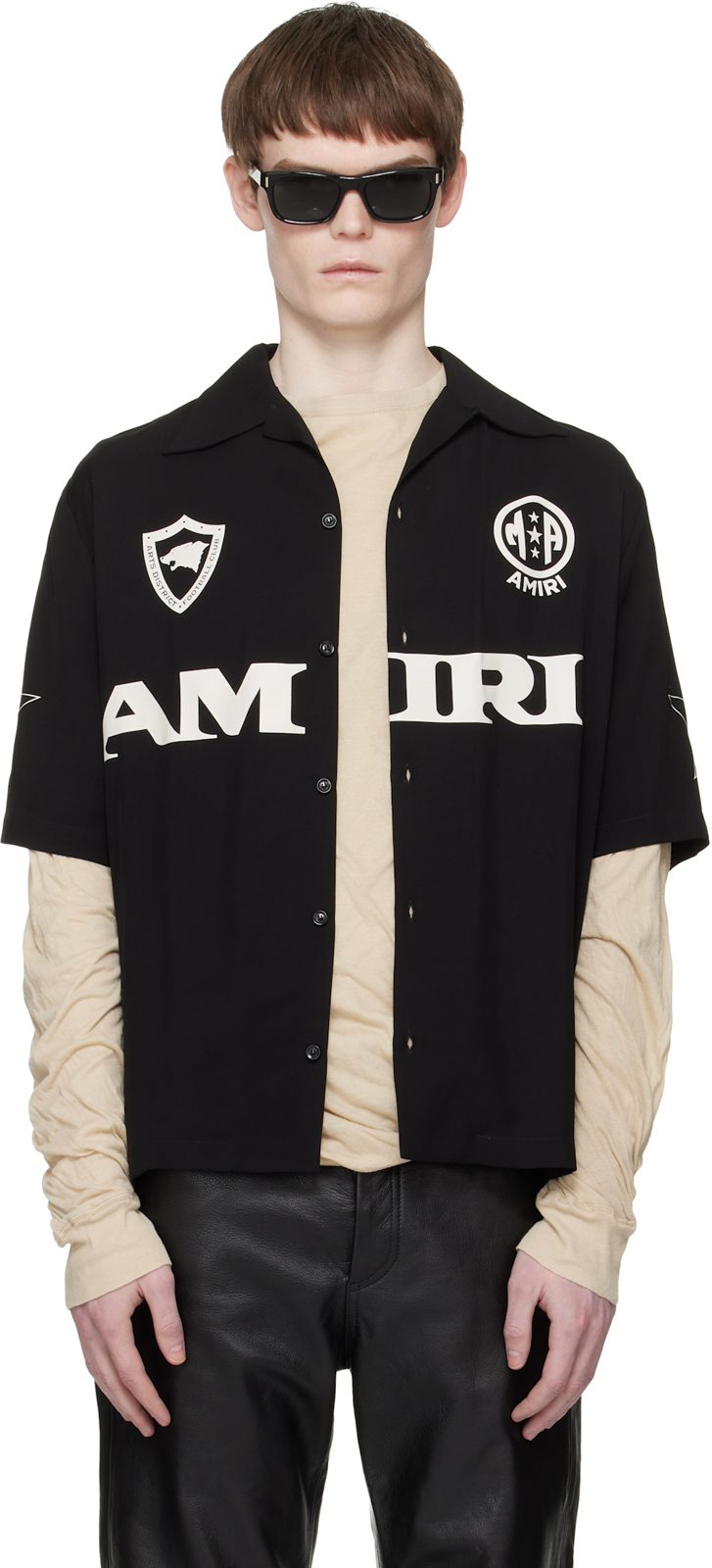 Black [아미리] Sport Camp Shirt 261886M192008