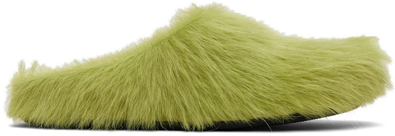 Marni Green Fussbett Sabot Slip-on Loafers 261379F121004