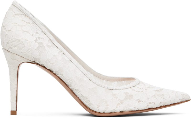 White Claudia 85 Heels 261090F122001