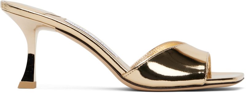 Gold Skye 70 Heeled Sandals 261528F125014