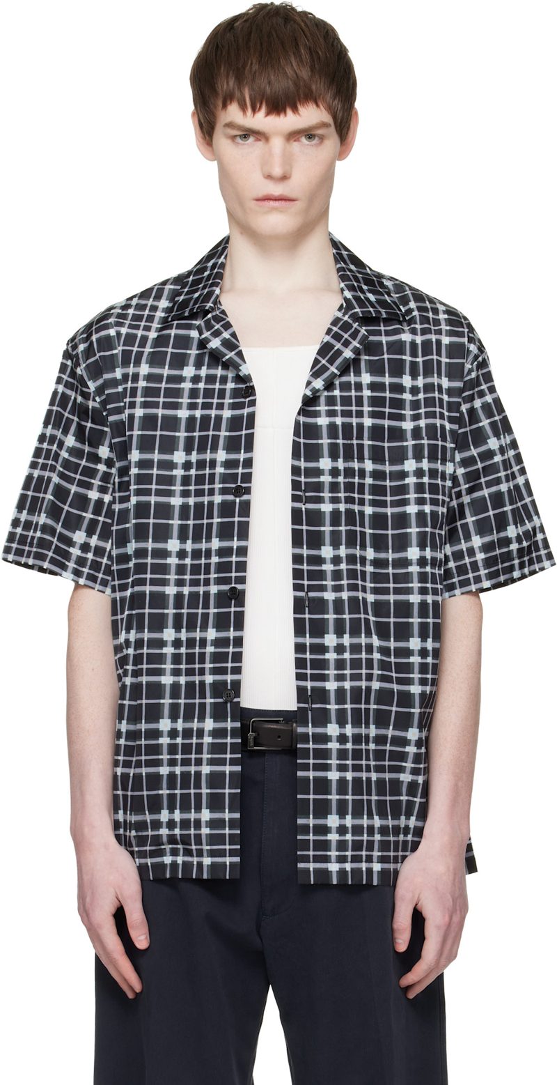 Black Checked Shirt 261254M192004
