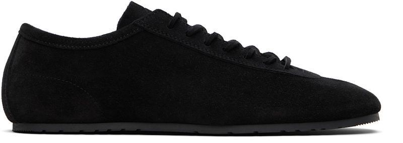 Black Suede Sneakers 261358M237008