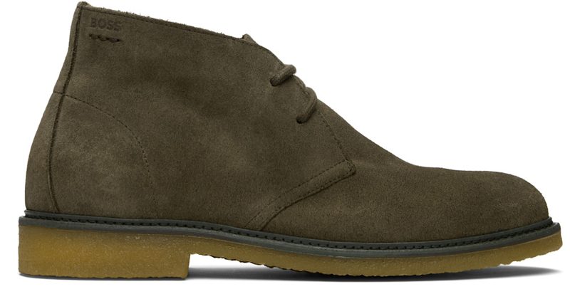 Khaki Suede Desert Boots 261085M224000