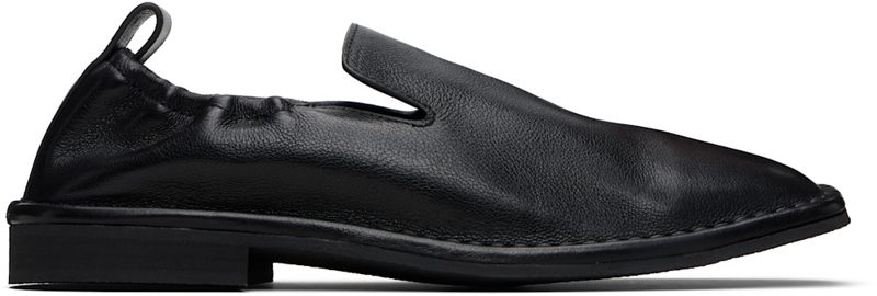 Black Slip On Loafers 261886M231002