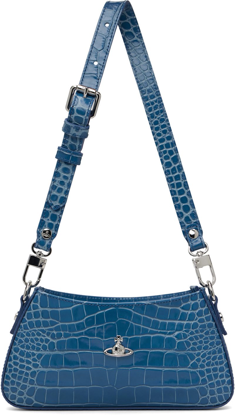 Blue Tasha Shoulder Phone Bag 261314F048101