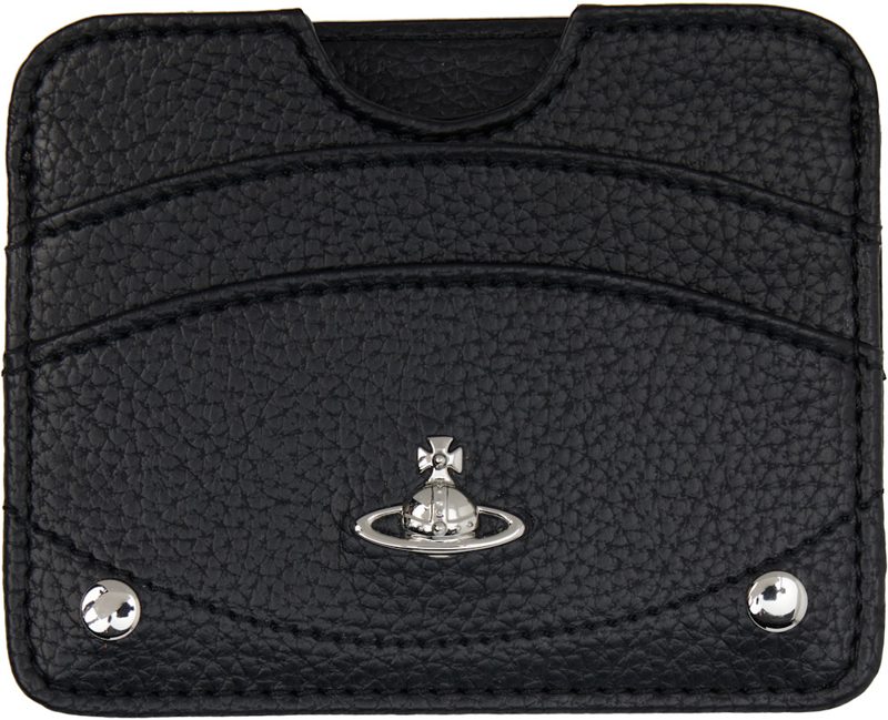 Black Half Moon Card Holder 261314F037007