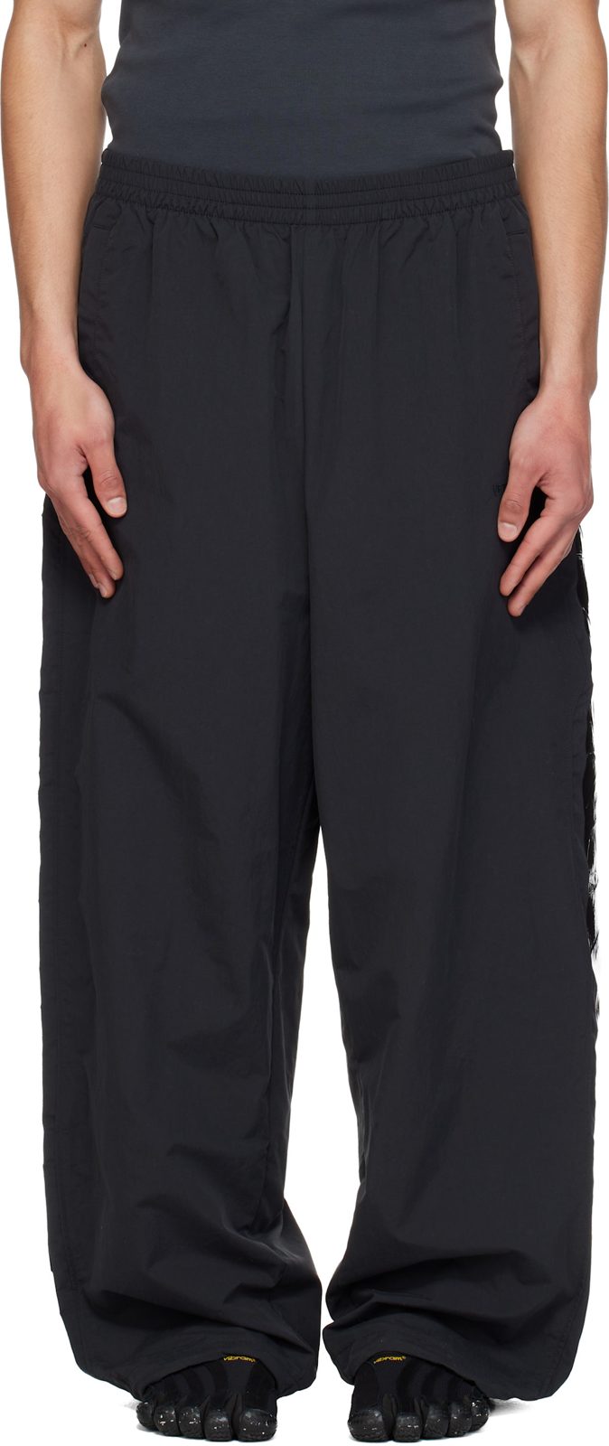 Black Taped Track Pants 261669M191005