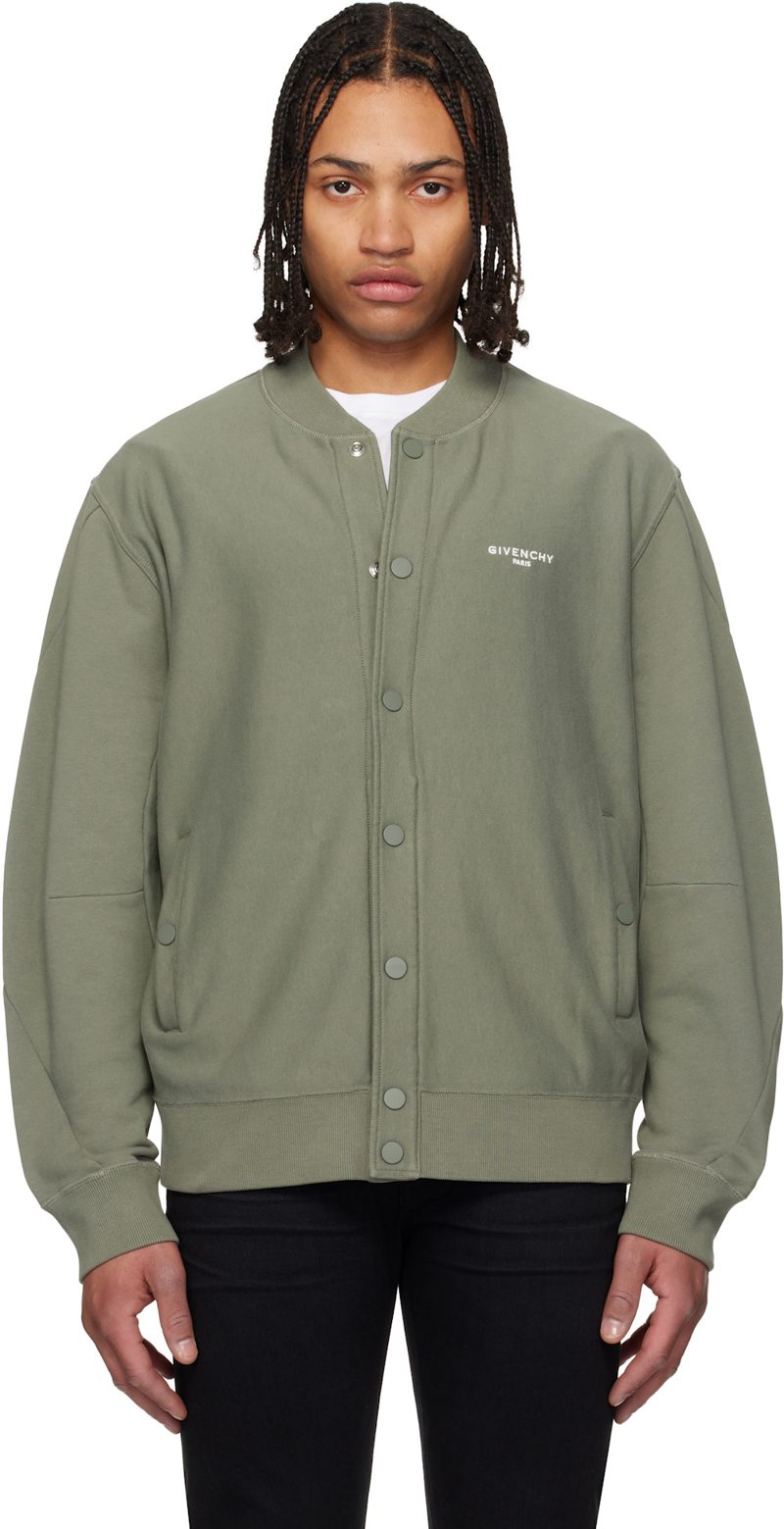 Khaki [지방시] Paris Couture Seam Cardigan Jacket 261278M175000