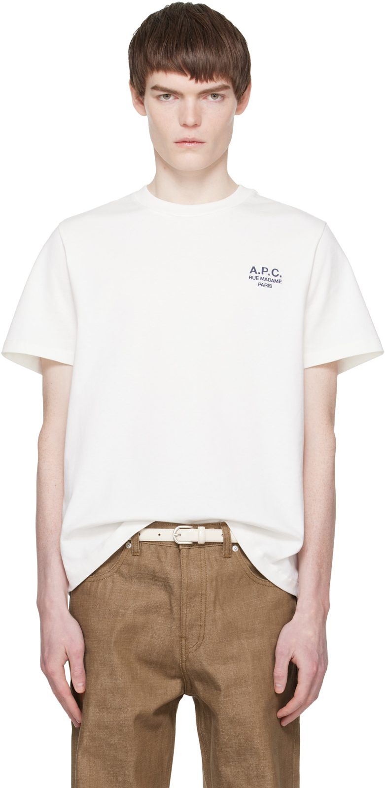 White Standard Rue Madame T-shirt 261252M213031