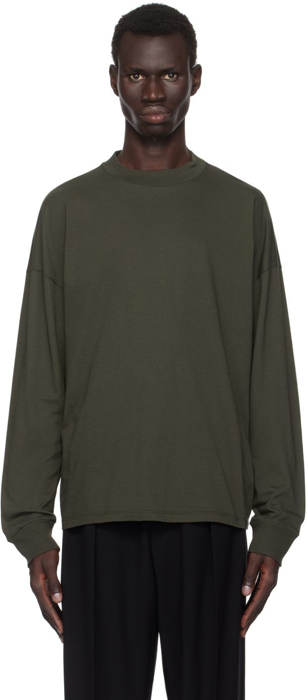 The Row Khaki Drago T-shirt 242359M213031