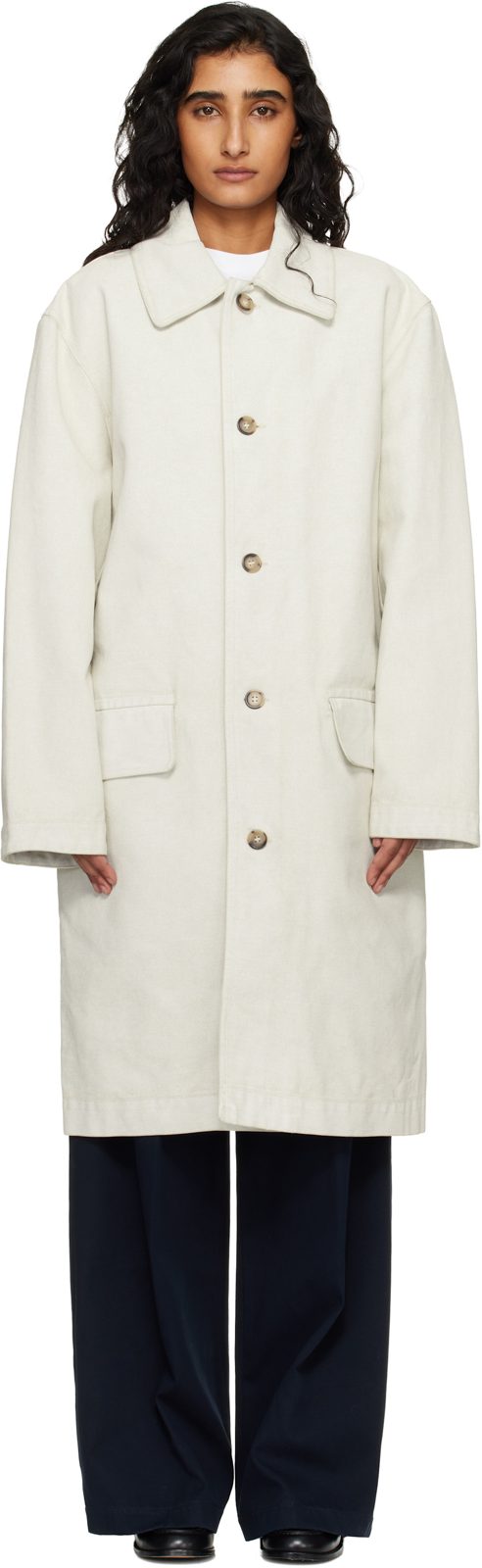 오프화이트 Coated Canvas Coat 261252F059000