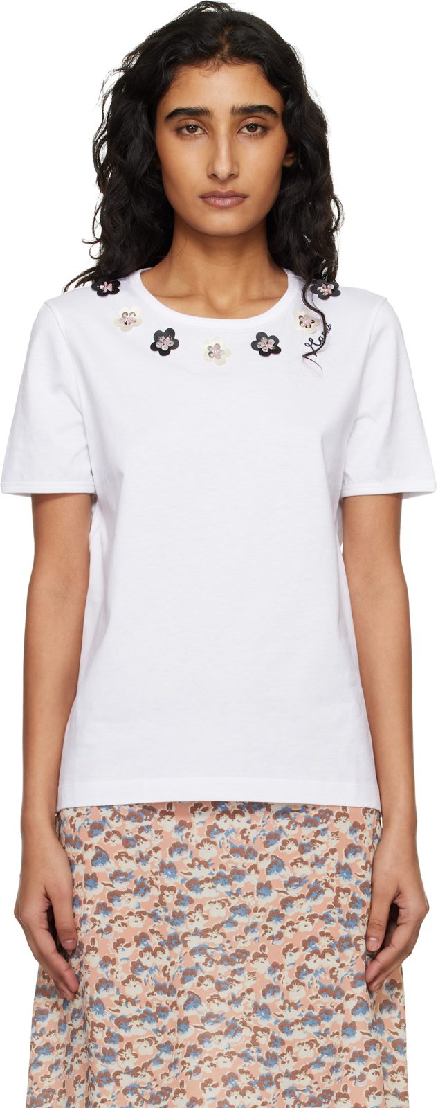 Marni White Cotton Jersey T-shirt 261379F110000