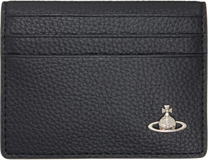 Black Bifold Man Card Holder 261314M163012