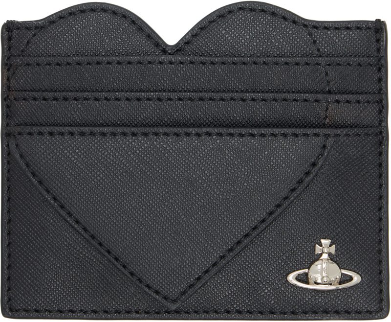 Black Heart Card Holder 261314M163046