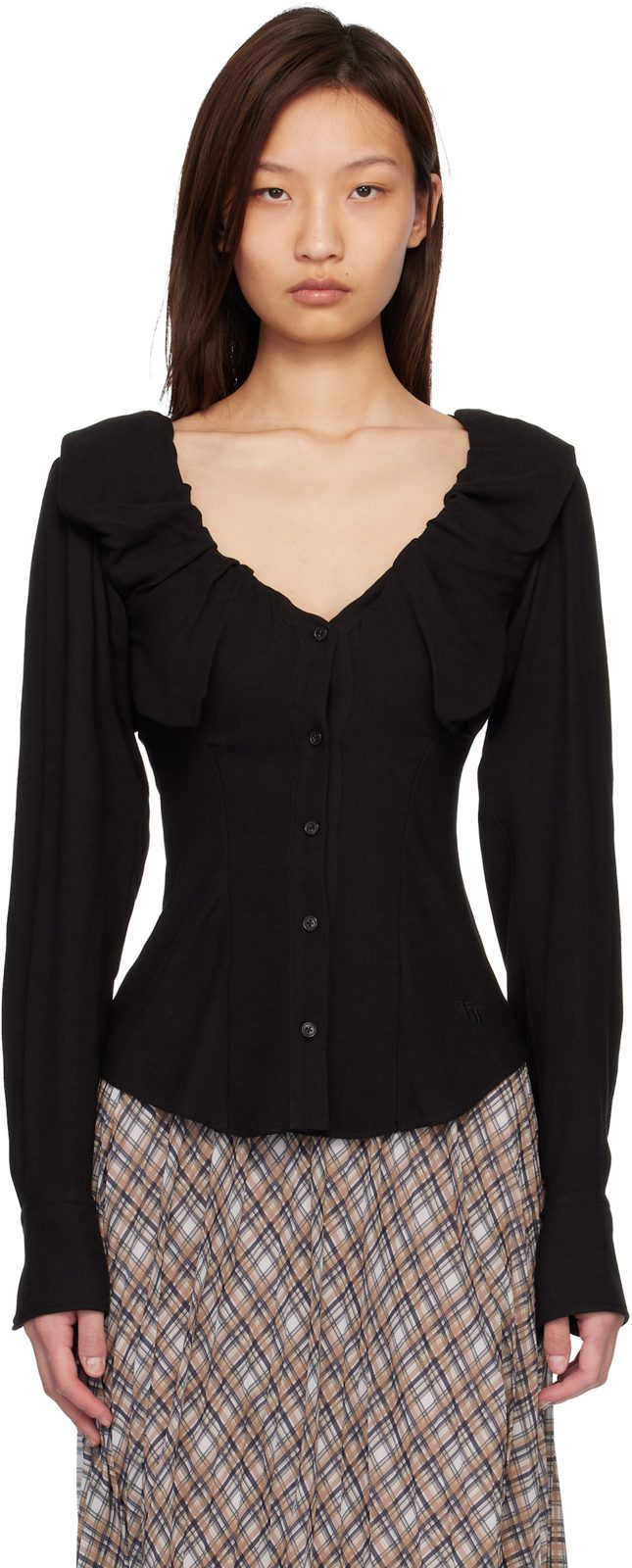 Black Kendall Blouse 261314F109024