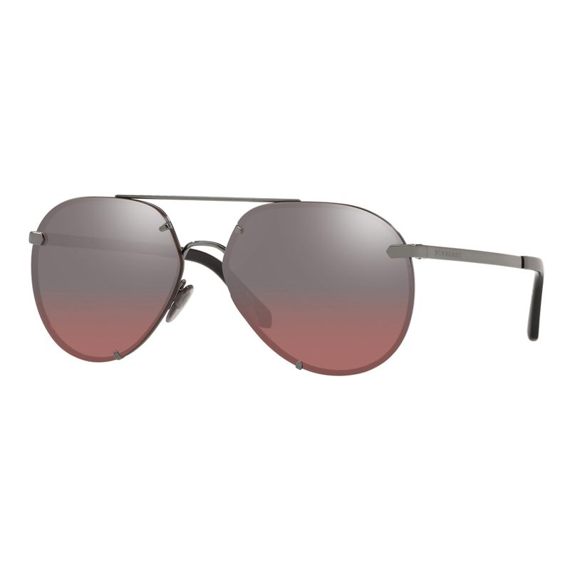 Pink Mirror Silver Gradient Pilot Ladies Sunglasses 0BE3099 10577E 55