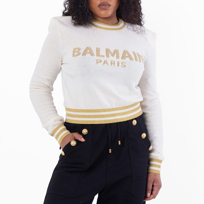 Logo EM[보스]ED Cropped Pullover