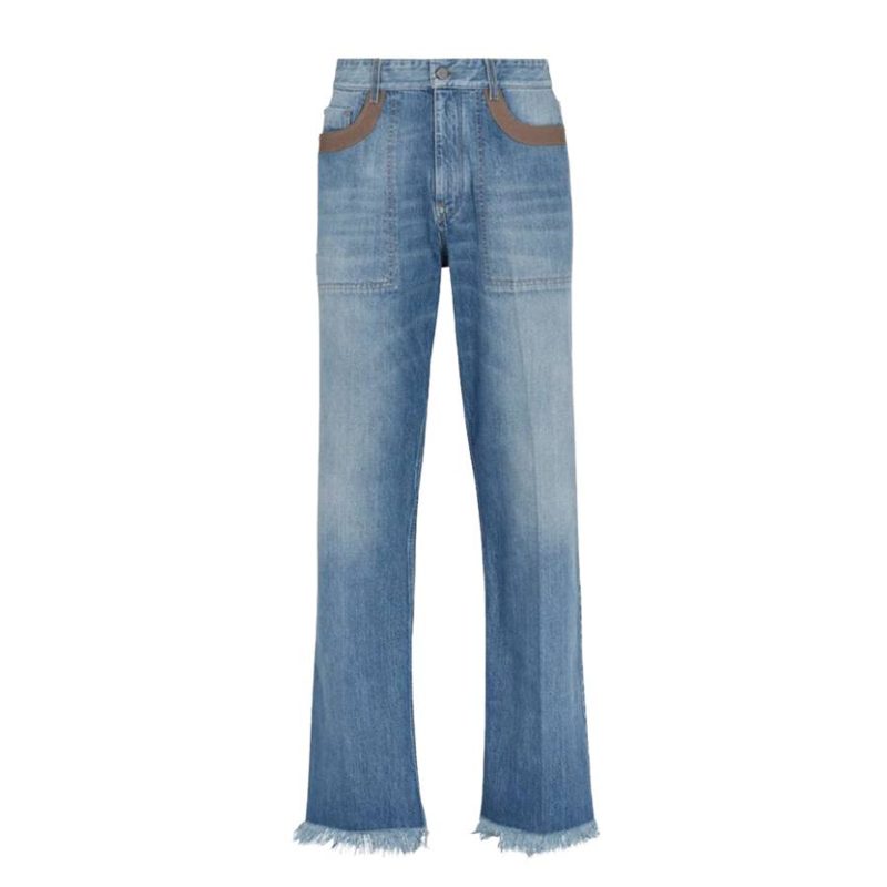MensFrayed Hem Denim Jeans