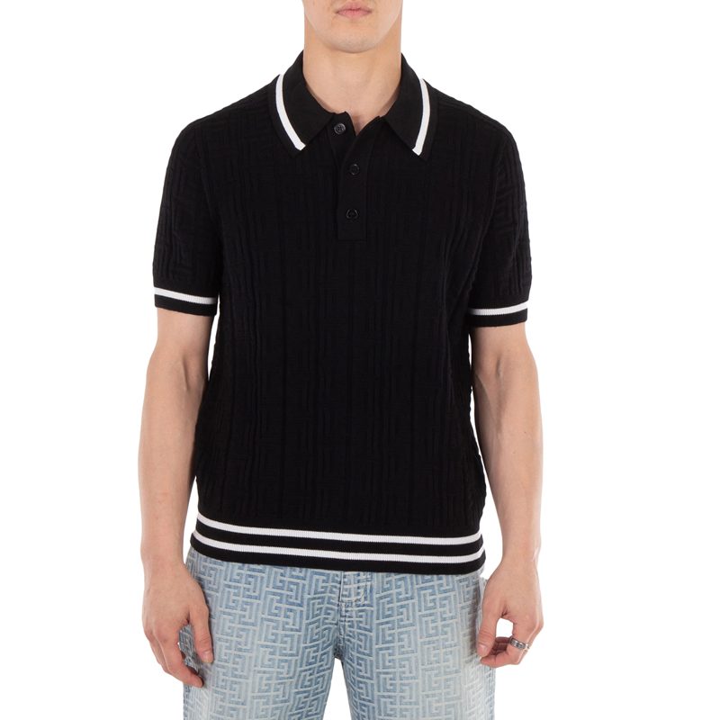 Knitted Wool Polo Shirt