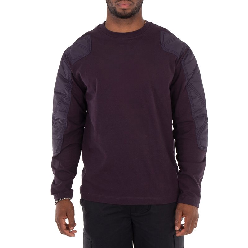 Long Sleeve Panelled Cotton Top