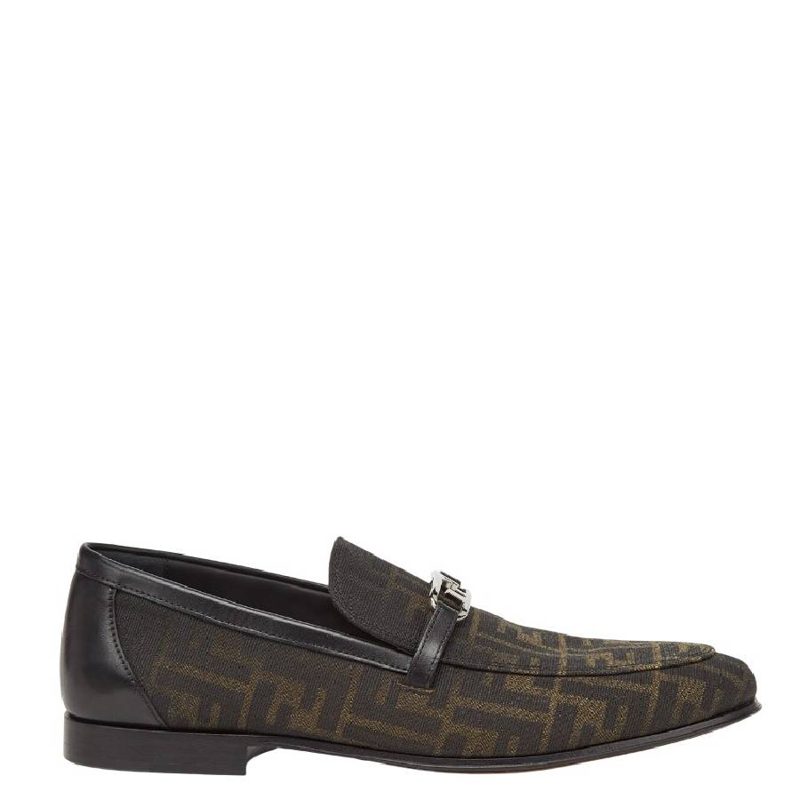 OLock Logo Jacquard Loafers