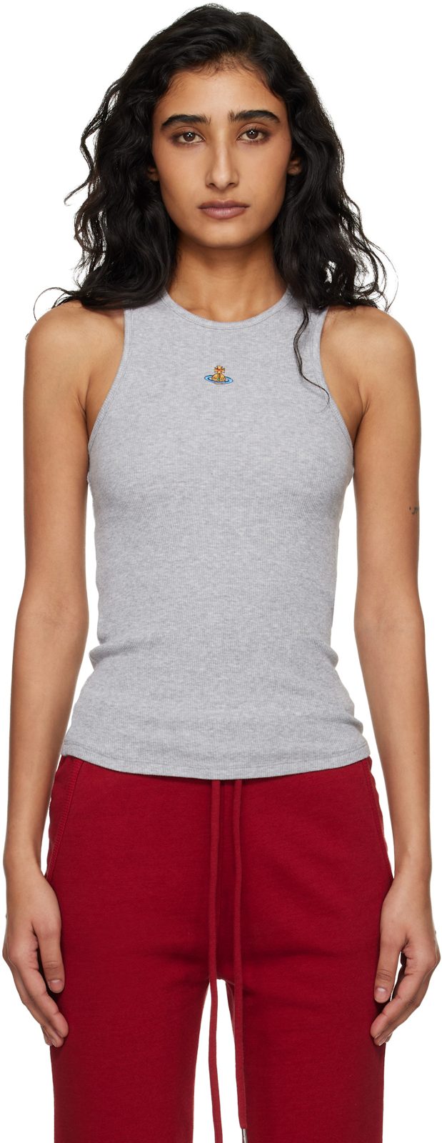 Gray 90s Tank Top 261314F111016
