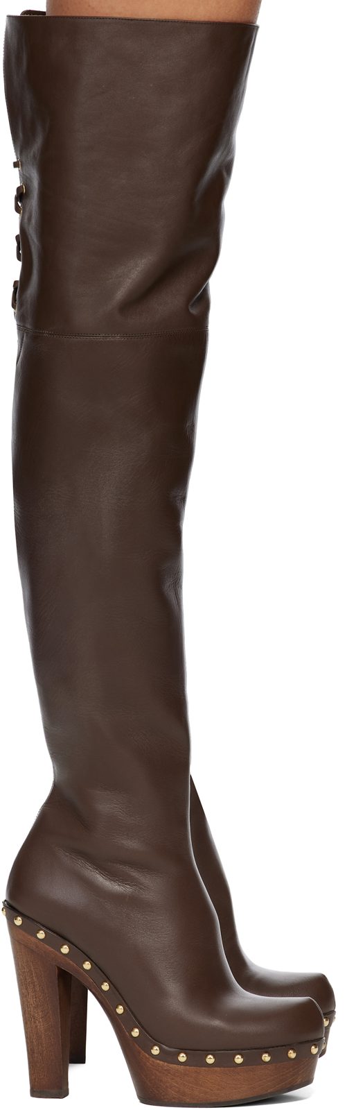 Chloe Brown Lola Over-The-Knee Boots 261338F115002