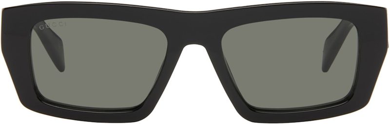 Black Institutional Logo Sunglasses 261451M134066