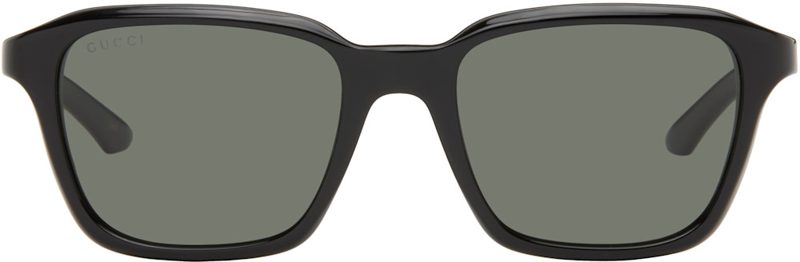 Black Institutional Logo Sunglasses 261451M134060