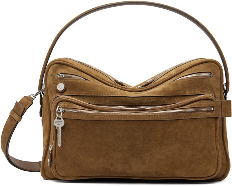 Brown Camero Camera Shoulder Bag 261129F048023