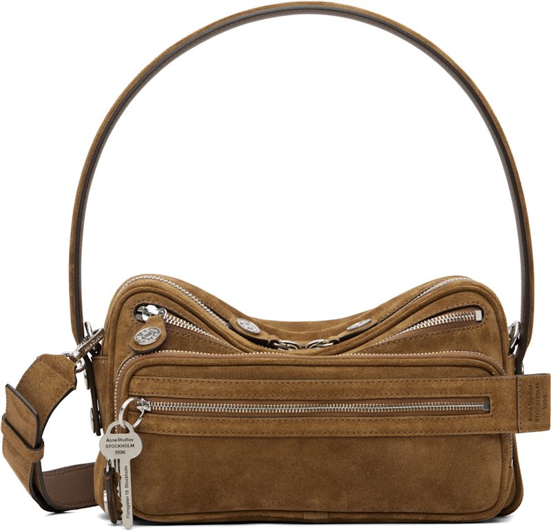 Brown Camero Party Suede Bag 261129F048015