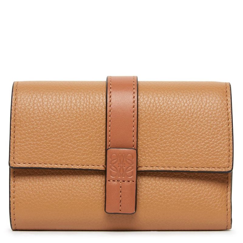 Small Vertical Wallet In Soft Grained Calfskin