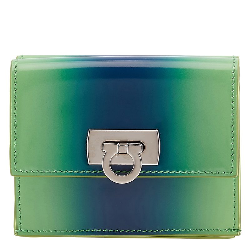 Salvatore [페라가모] [페라가모] Gancini Clasp Wanda Compact Wallet
