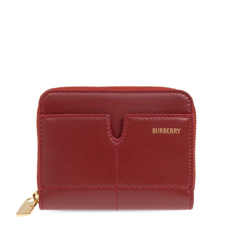 LOGO-EM[보스]ED Calf Leather Wallet