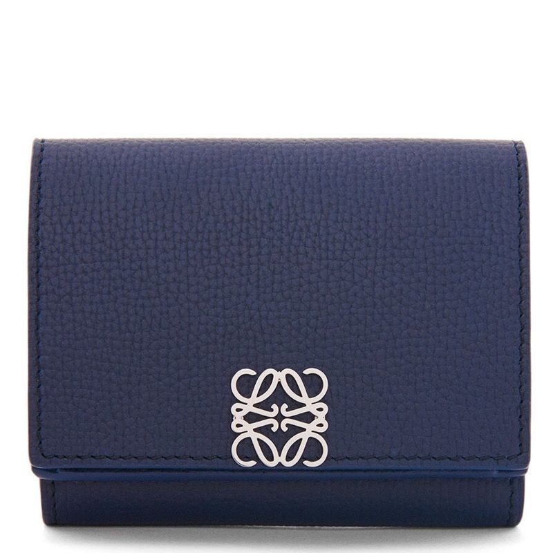 Anagram Trifold Wallet in Abyss Blue