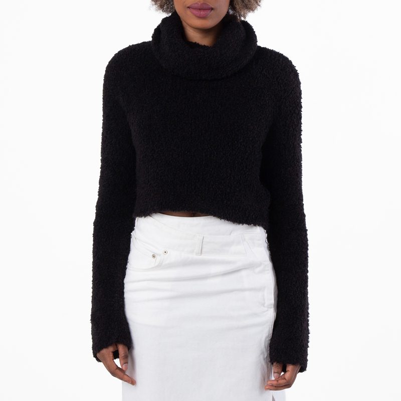 Womens Turtleneck Long-Sleeved Jumper