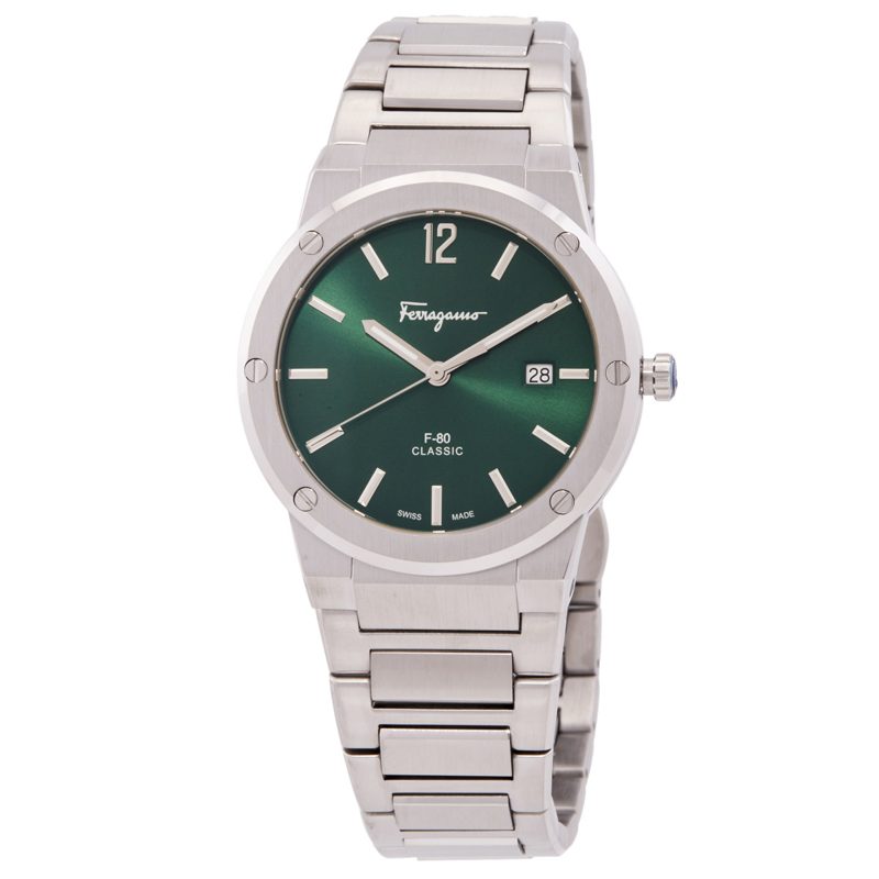 Salvatore Quartz Green Dial Mens Watch SFDT01220