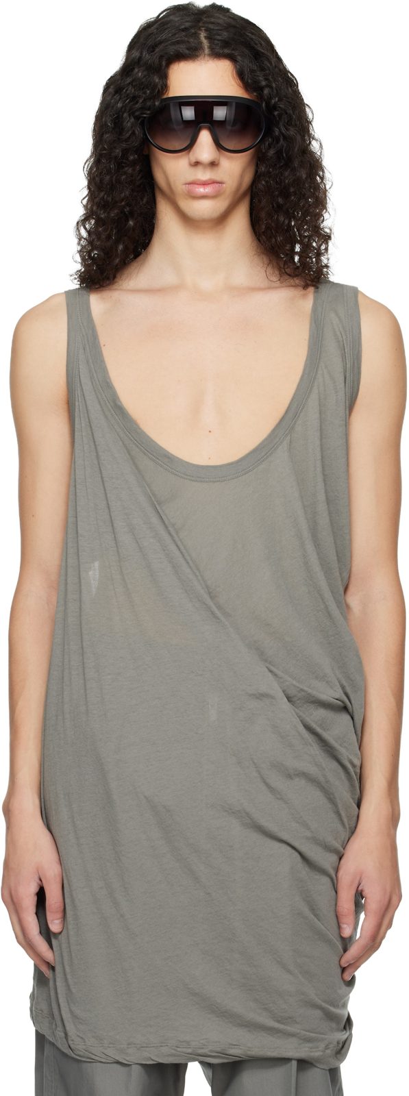 Gray Temple Pony Tank Top 261232M214014