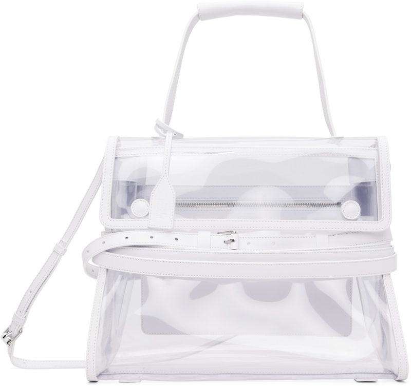 Moschino White Tie Me Medium Bag 261720F046012